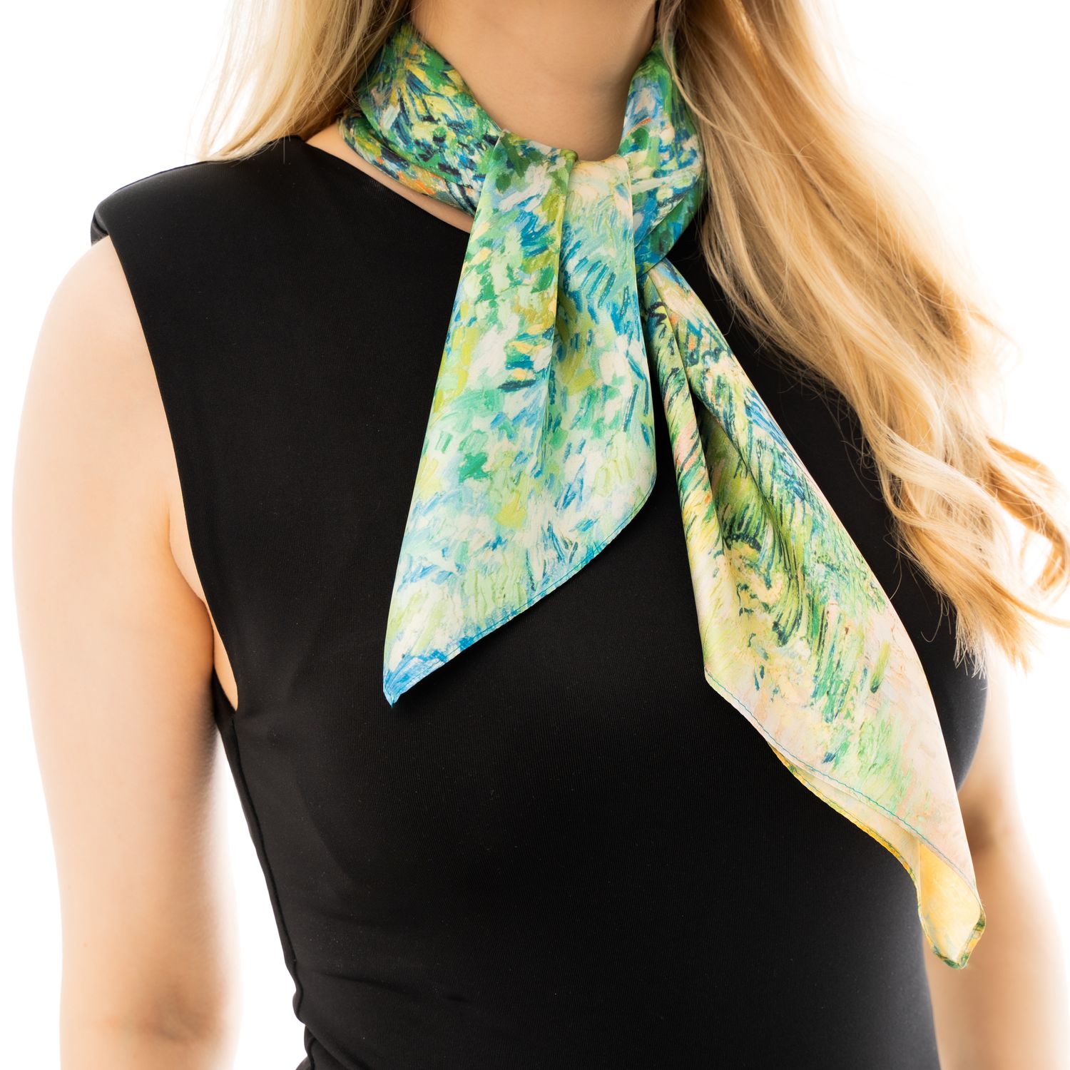 Square Van Gogh scarf Lilac Bush