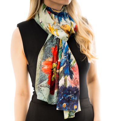 Double-sized Blooming Masterpieces scarf