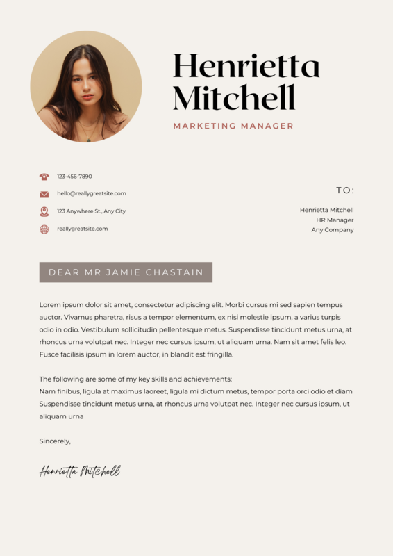 Cover Letters