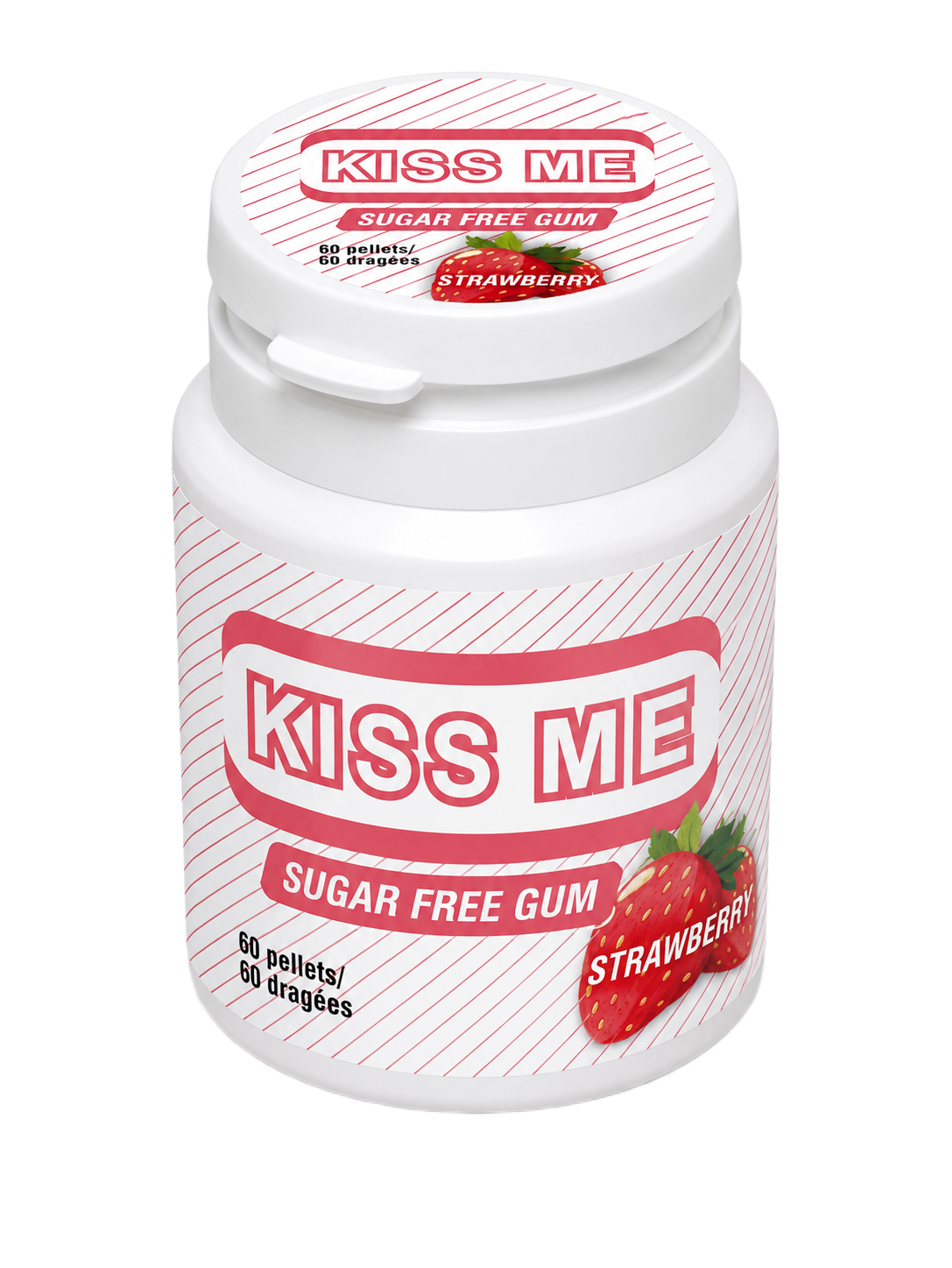 Kiss Me Sugar Free Bottle (64g) - Strawberry