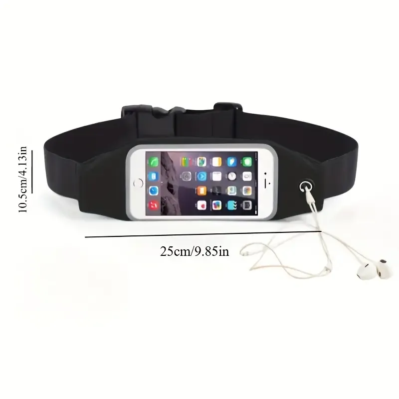 Single Pocket Window Belt - Black