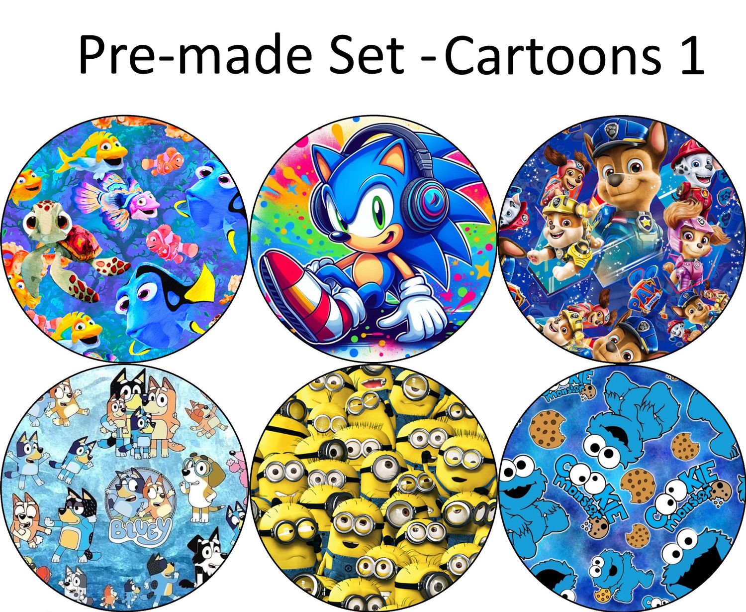 Pre-made Packs - G7/Libre2 - Cartoons Set 1