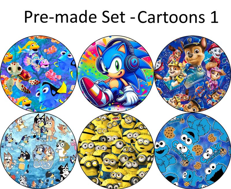 Pre-made Packs - G7/Libre2 - Cartoons Set 1