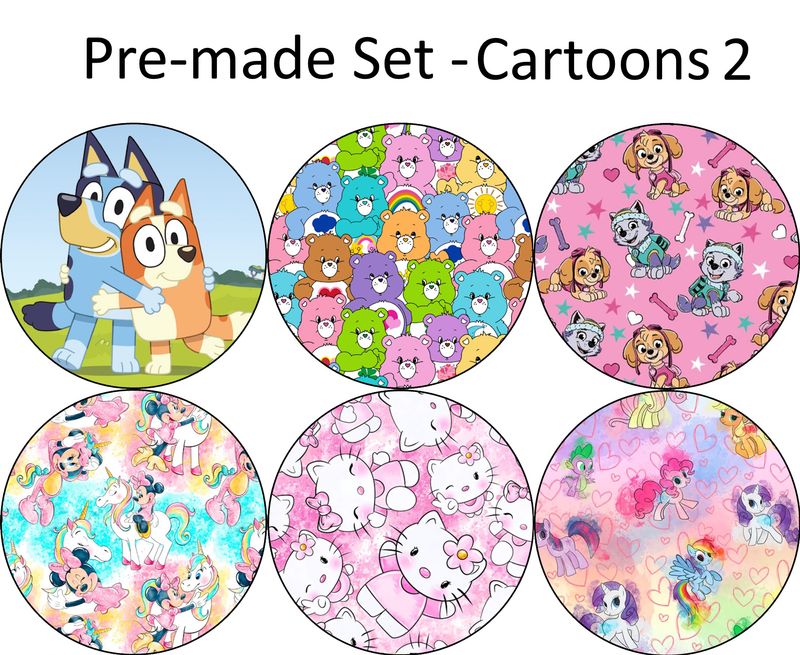 Pre-made Packs - G7/Libre2 - Cartoons Set 2