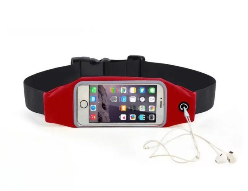 Single Pocket Window Belt - Red