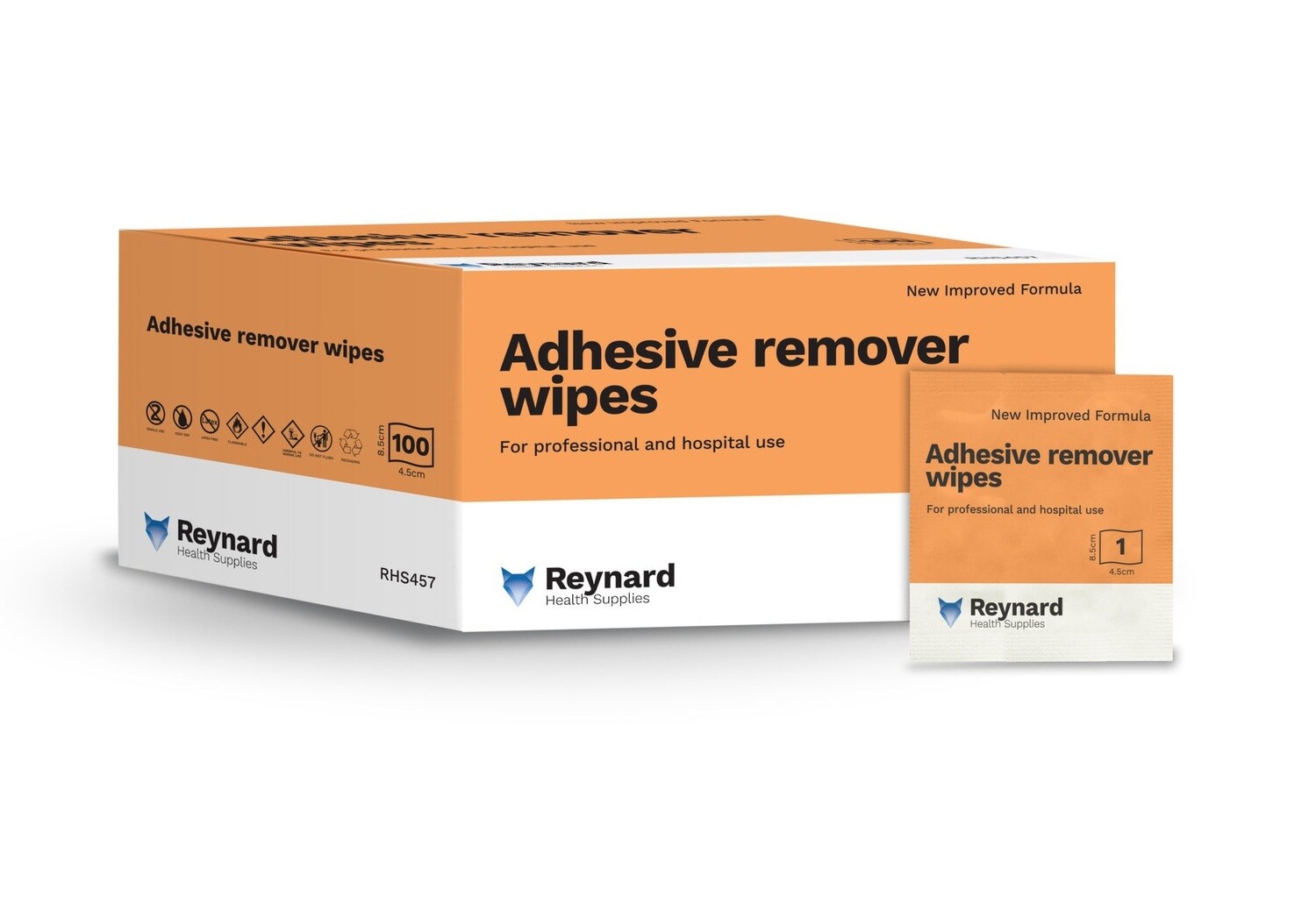 Reynard Adhesive Remover Wipe - BOX of 100