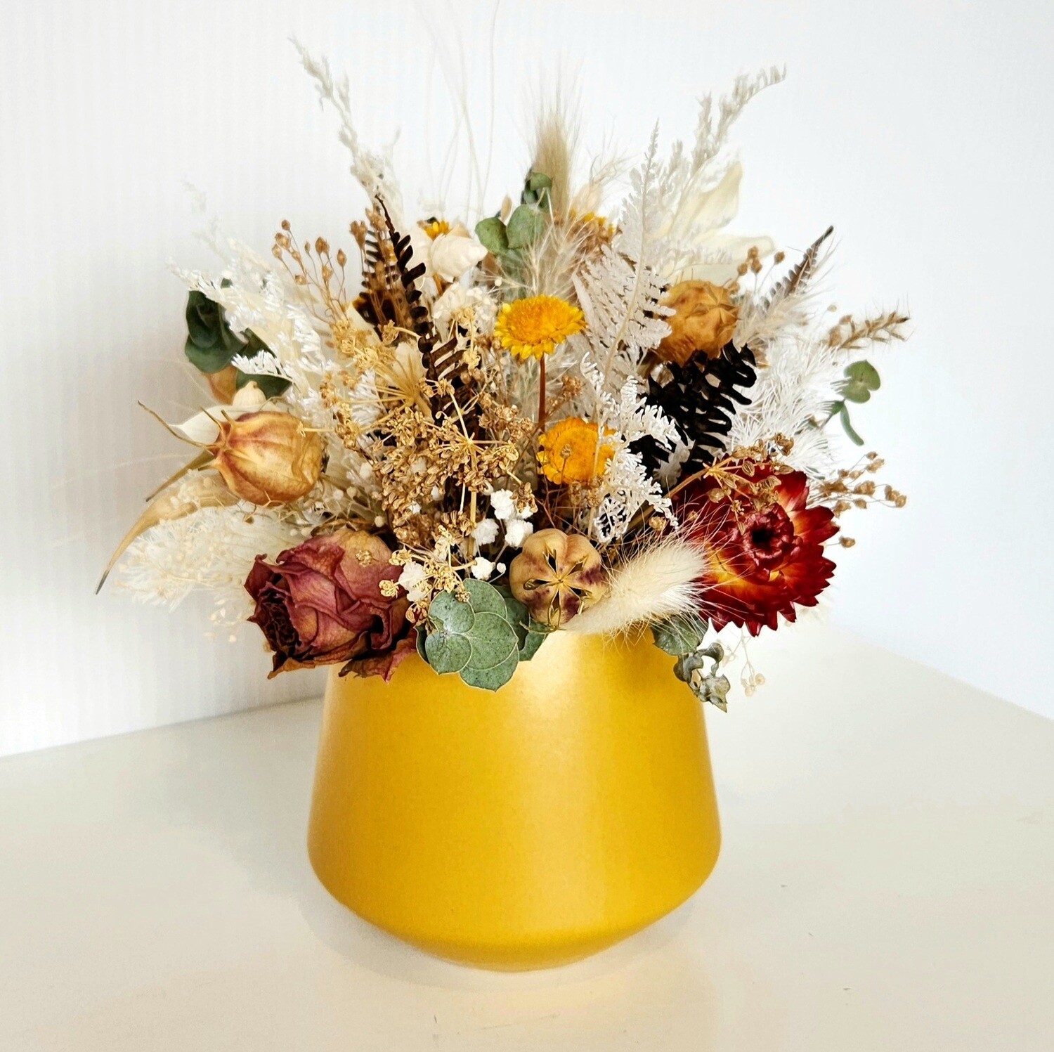 Butterscotch | Charming Dried Floral Arrangement