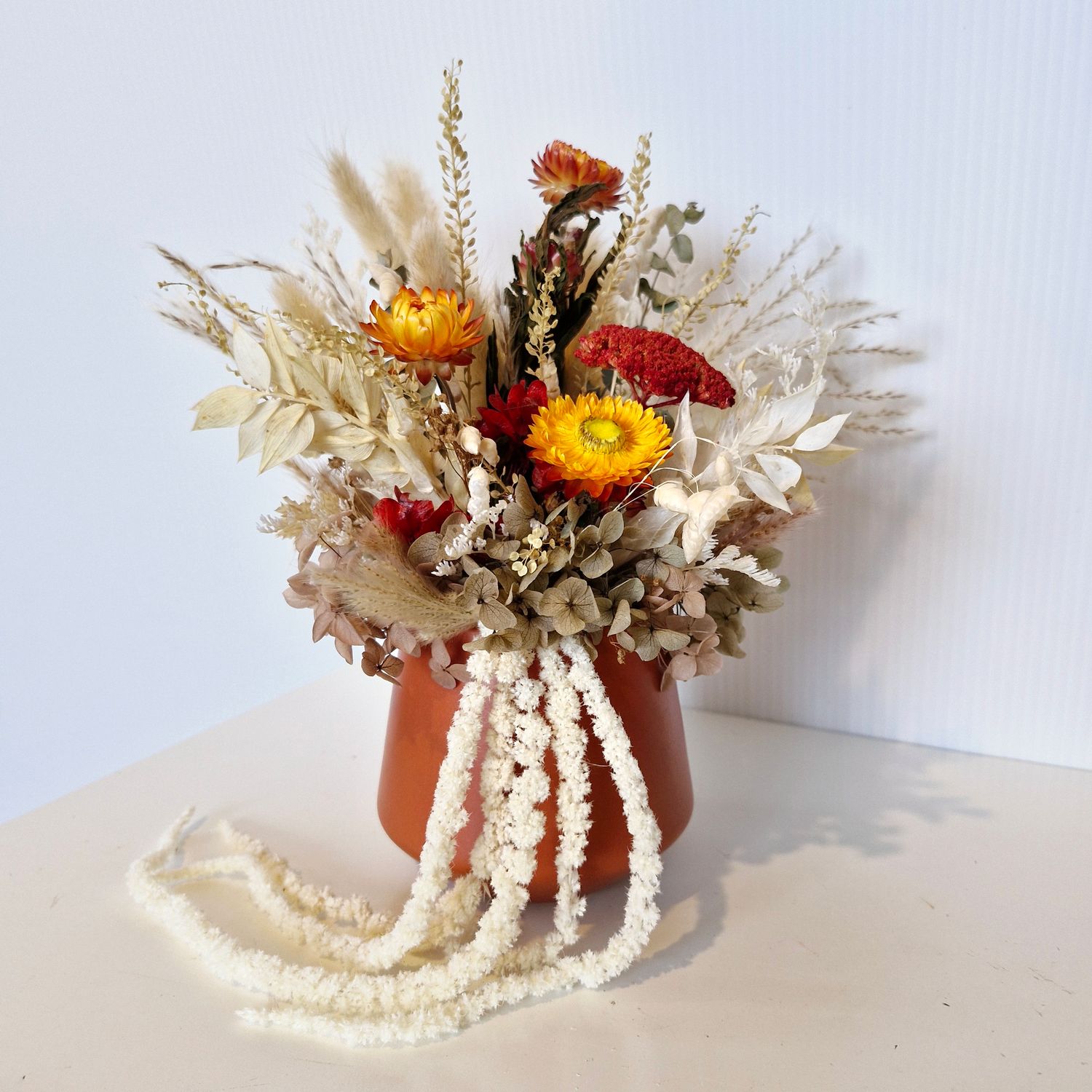 Maple | Autumn Dried Flower Arrangement in Pot