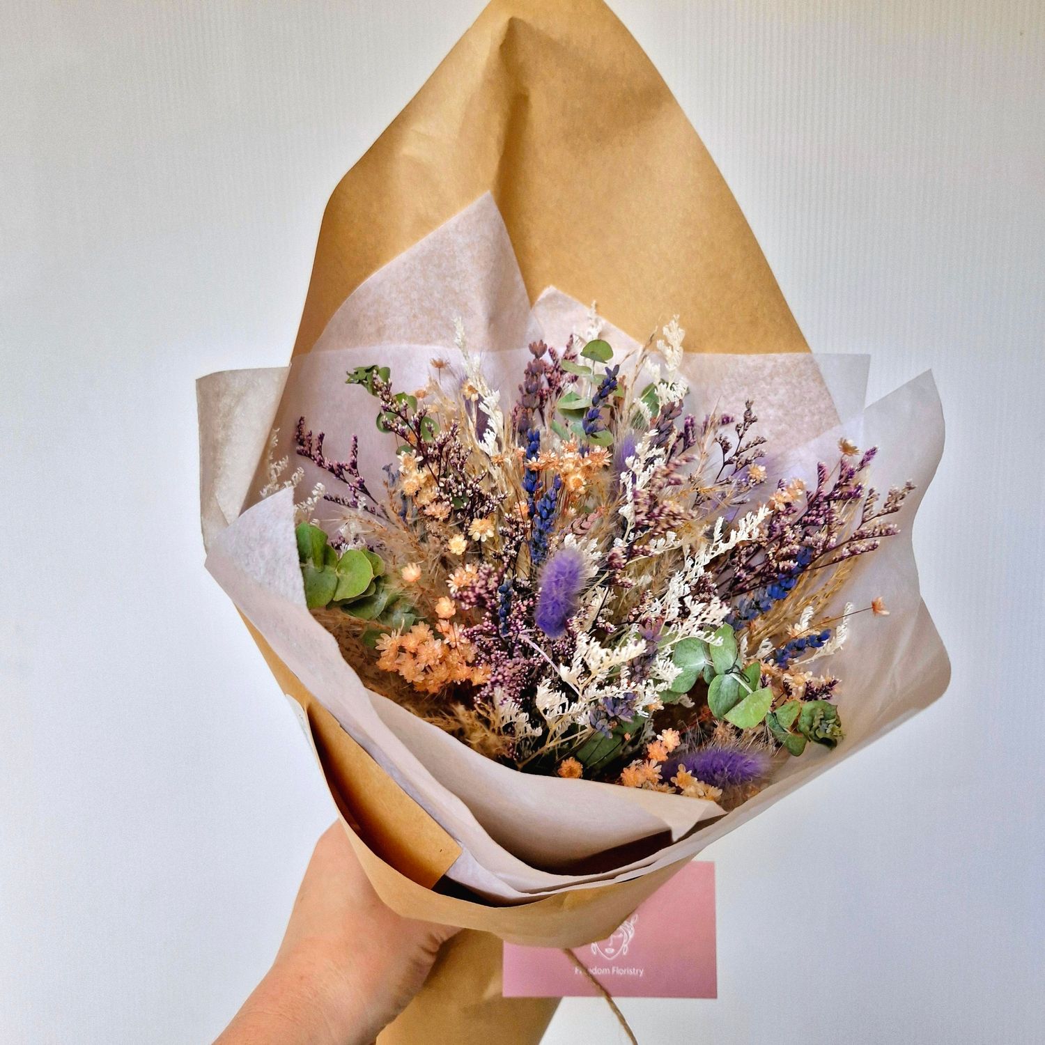 Wisteria |  Beautiful Pastel Dried Floral Bouquet