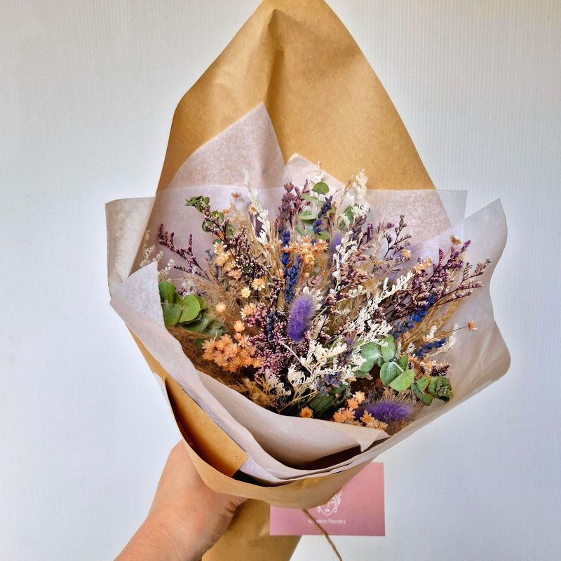 Wisteria |  Beautiful Pastel Dried Floral Bouquet