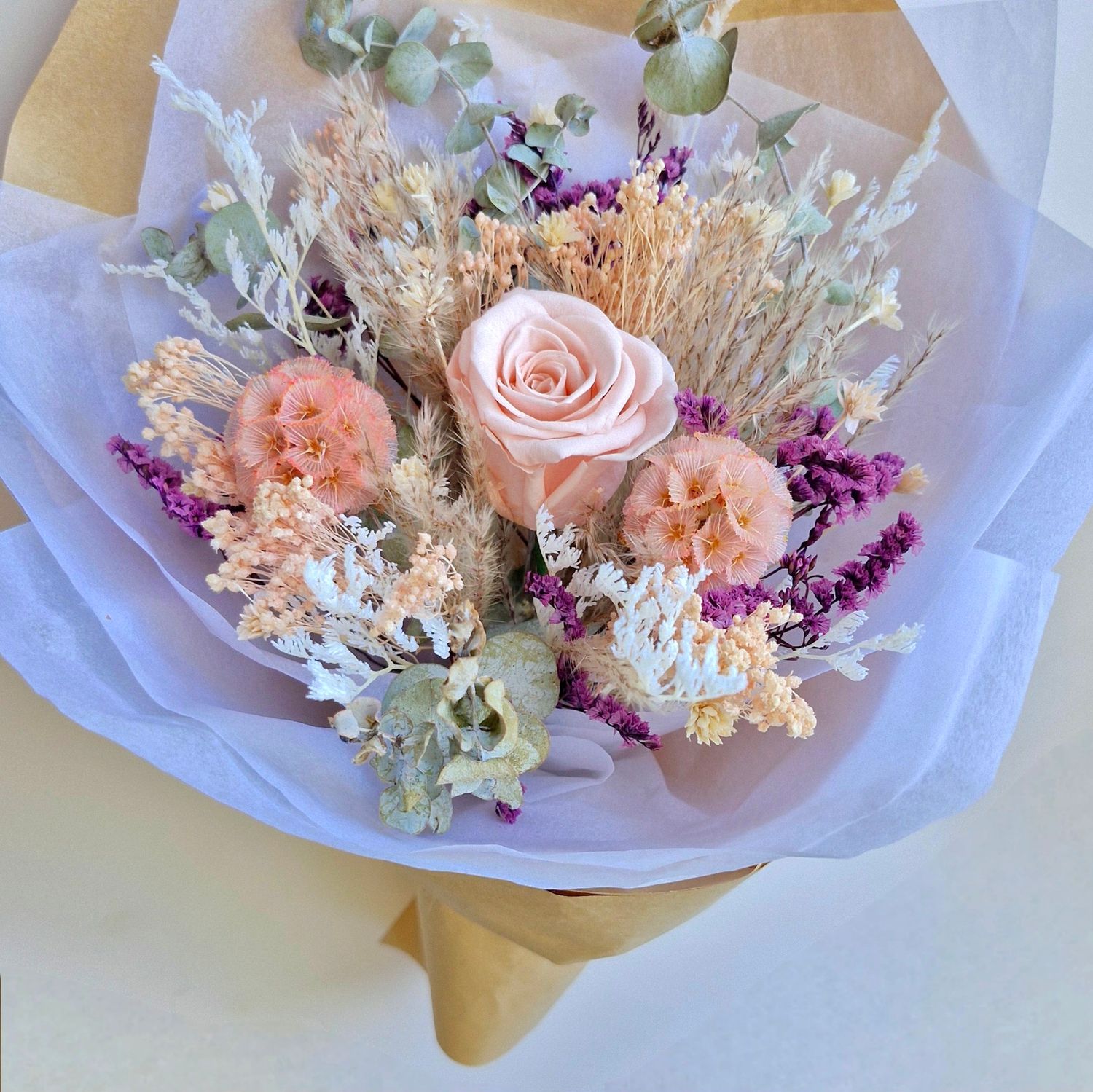Blessed | Pastel Dried Floral Bouquet