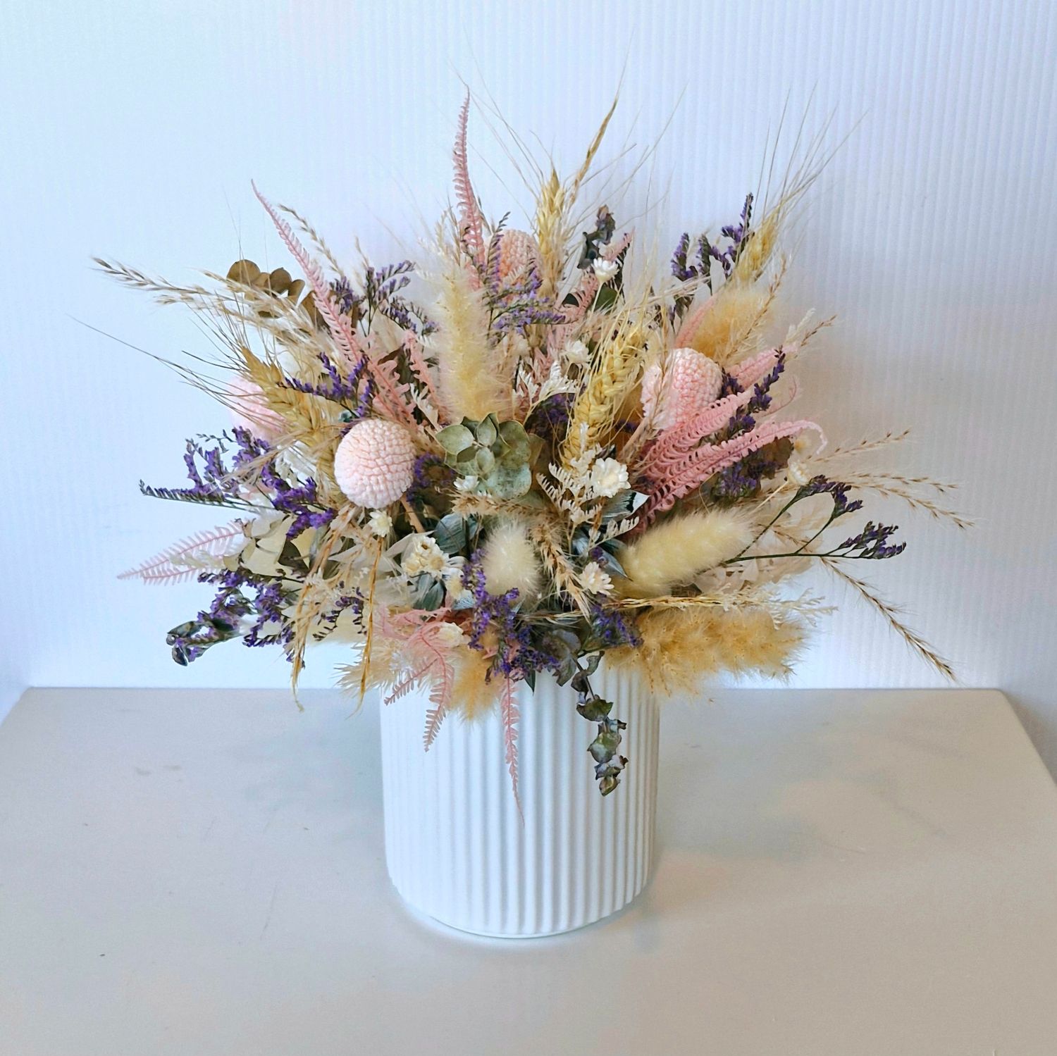 Joy | Pastel Dried Floral Pot