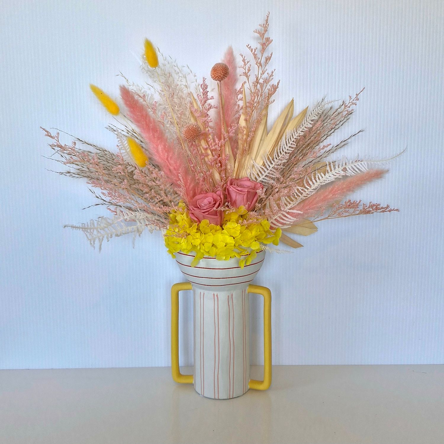 Good Vibes | Cheerful Dried Floral Vase Arrangement