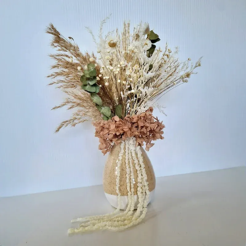 Serenity | Dried Floral Arrangement in Ned Collections Vase