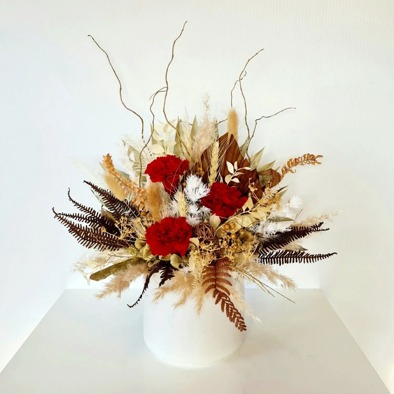 Scarlet | Captivating Dried Floral Arrangement in Pot