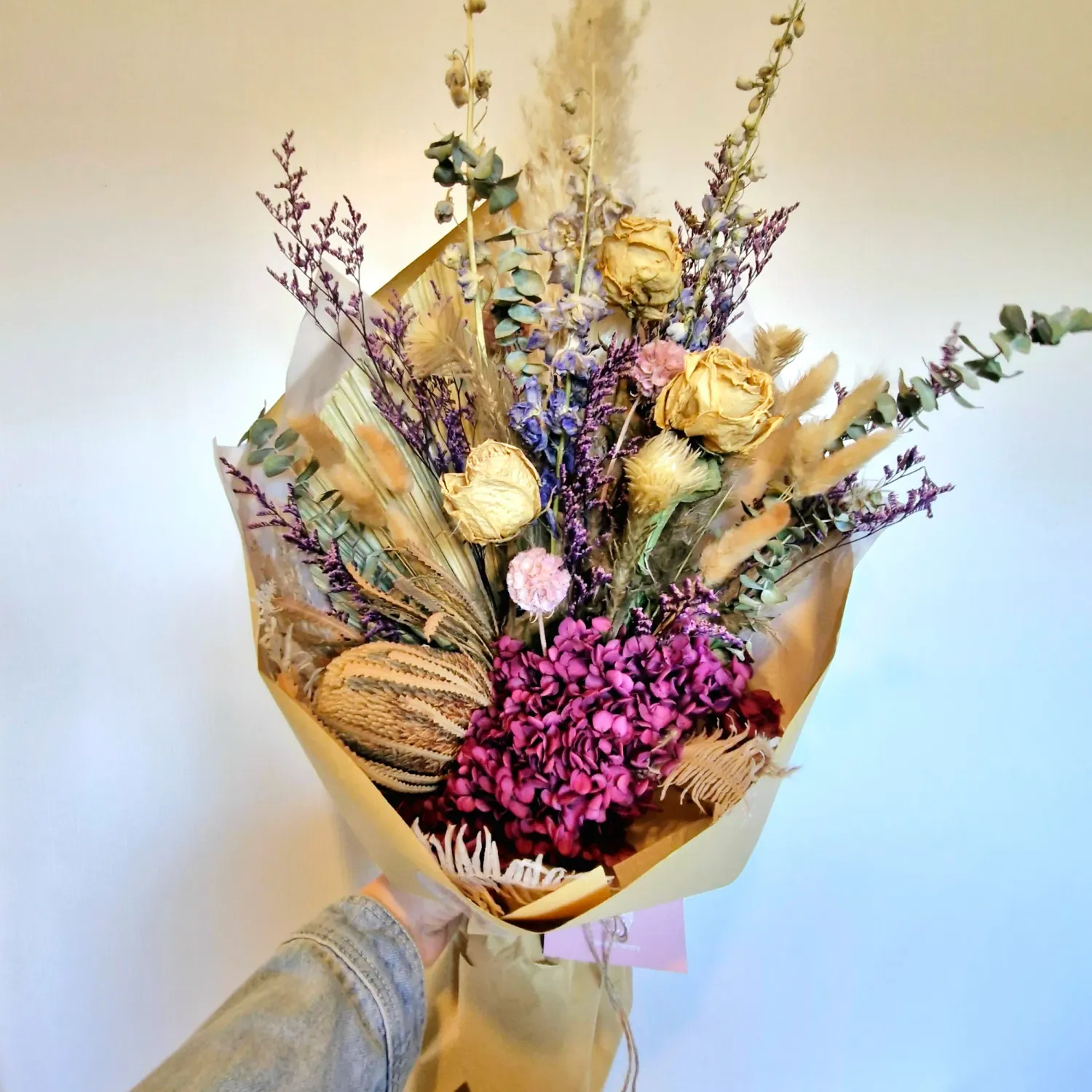 Amore | Dried Flower Bouquet with Roses