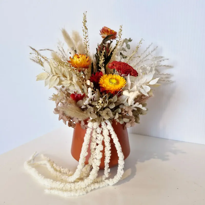 Maple | Autumn Dried Flower Arrangement in Pot