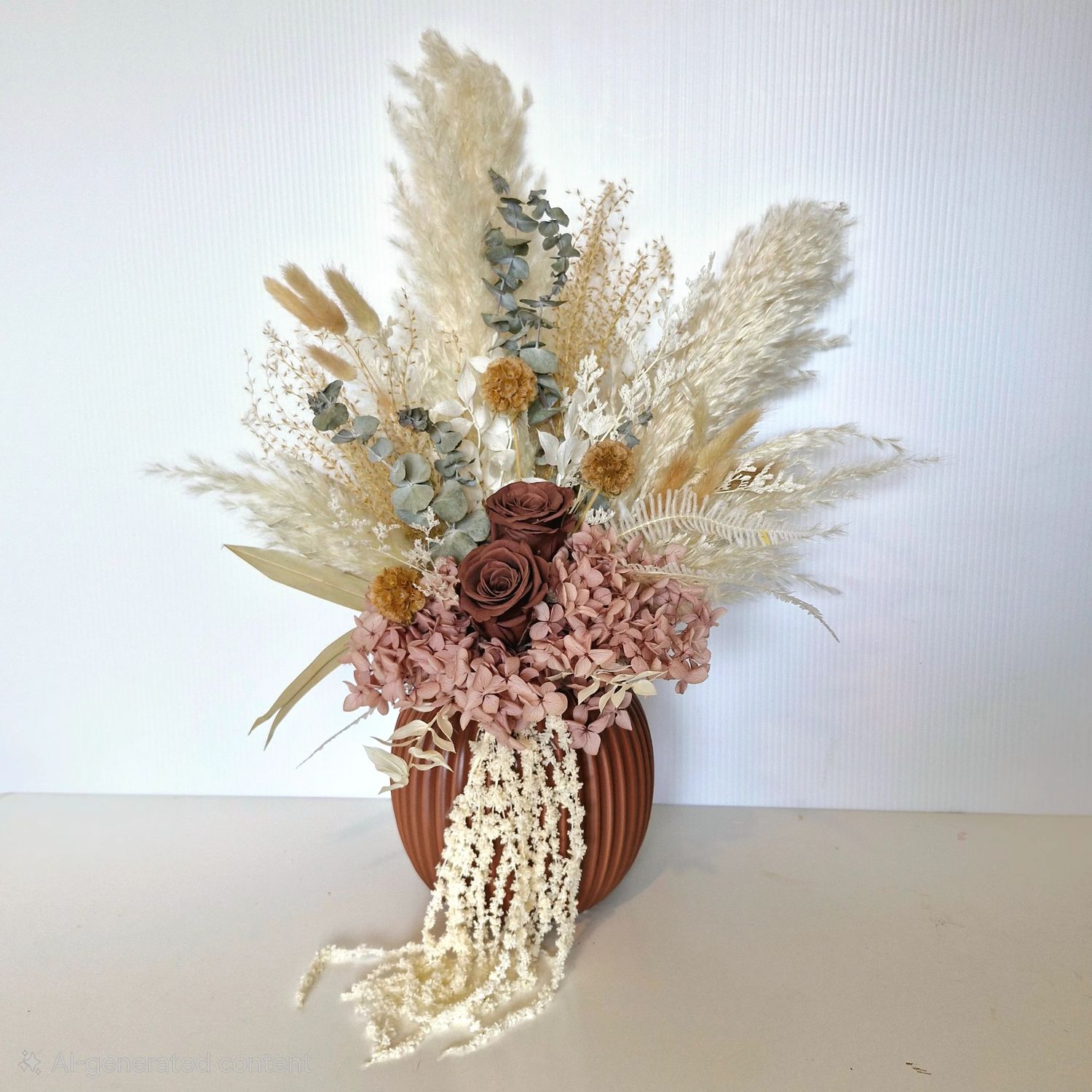 Mocha | Stylish Dried Floral Vase Arrangement