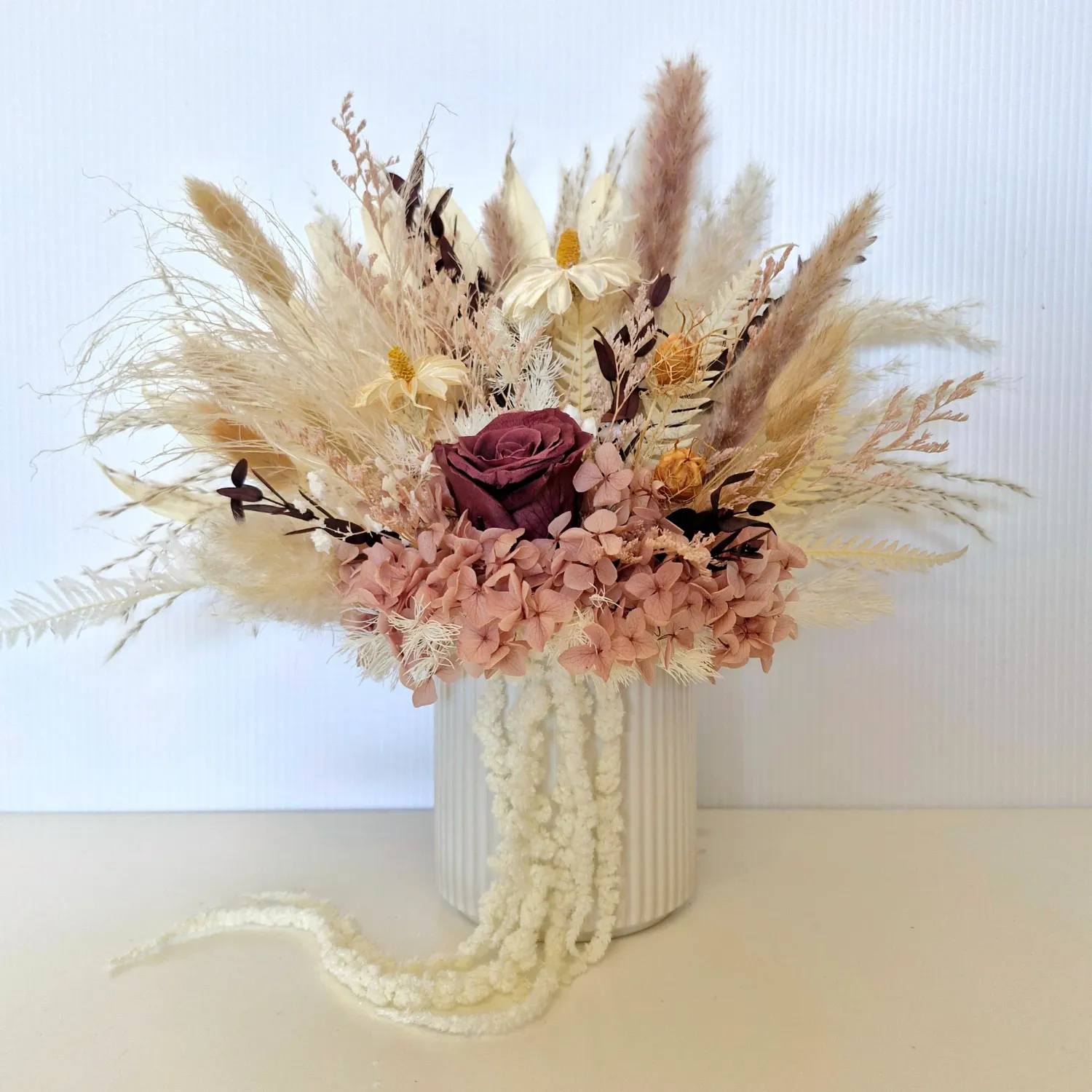 Tender | Plum Rose Dried Floral Arrangement