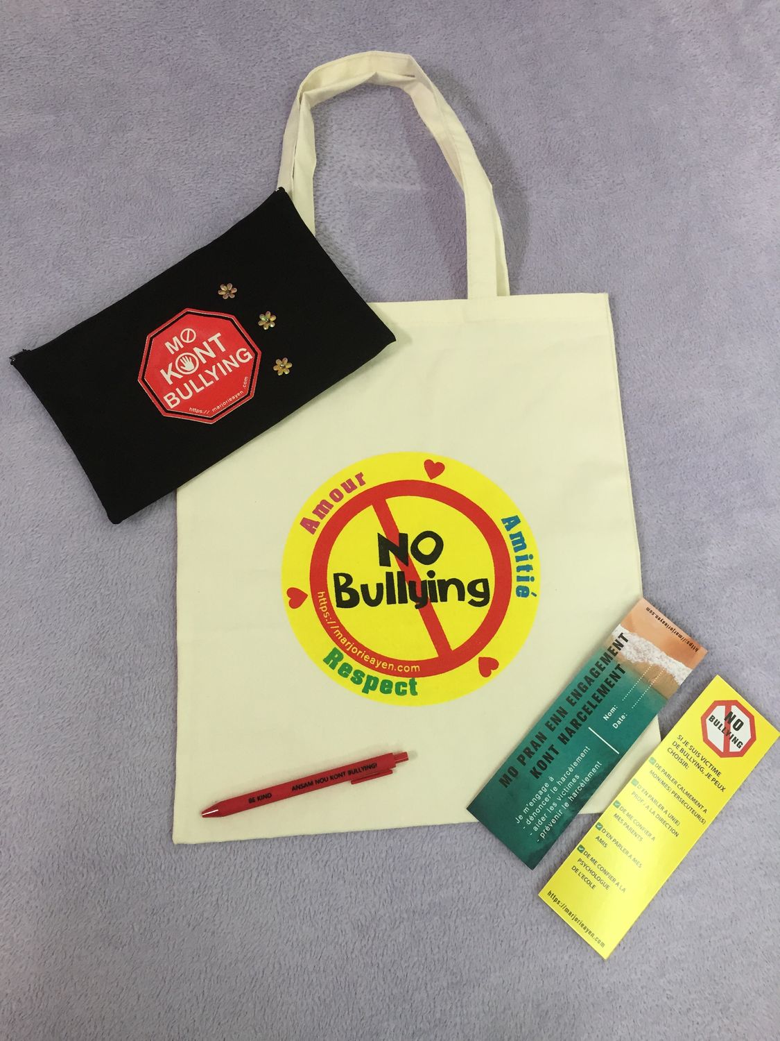 Anti-Bullying tote bags