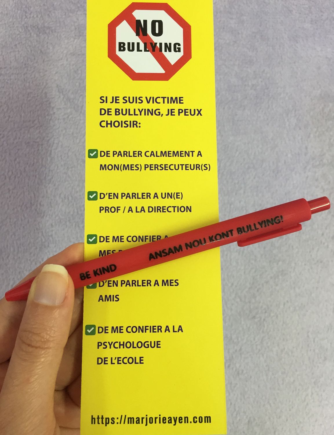 Anti-Bullying pen
