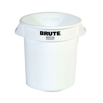 Rubbermaid 10 gal Brute Container White