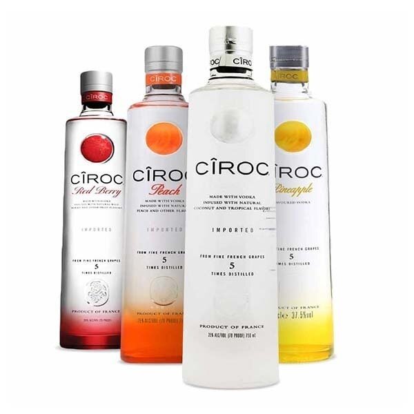 CIROC VODKA VARIETY PACK 12X750ML