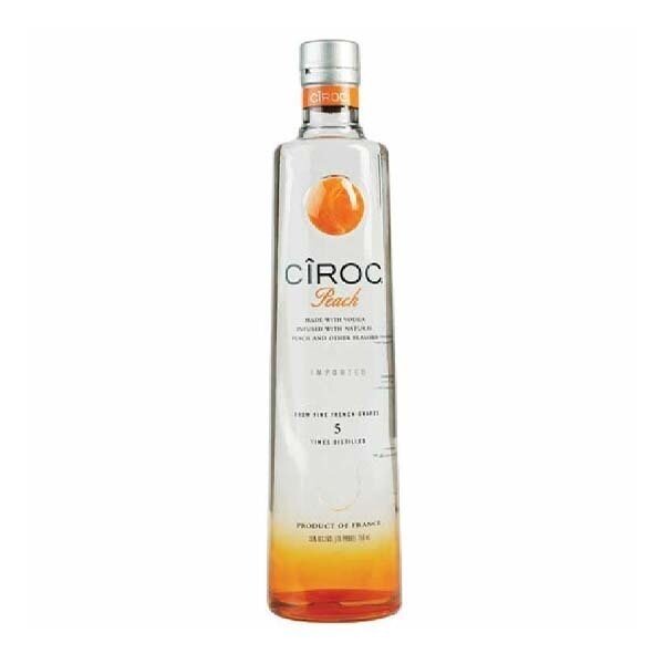 CIROC PEACH VODKA 12X750ML
