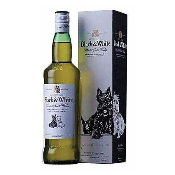BLACK &amp; WHITE BLENDED SCOTCH WHISKY 12X75CL