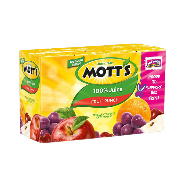 MOTT'S 100% FRUIT PUNCH JUICE 32X6.75OZ