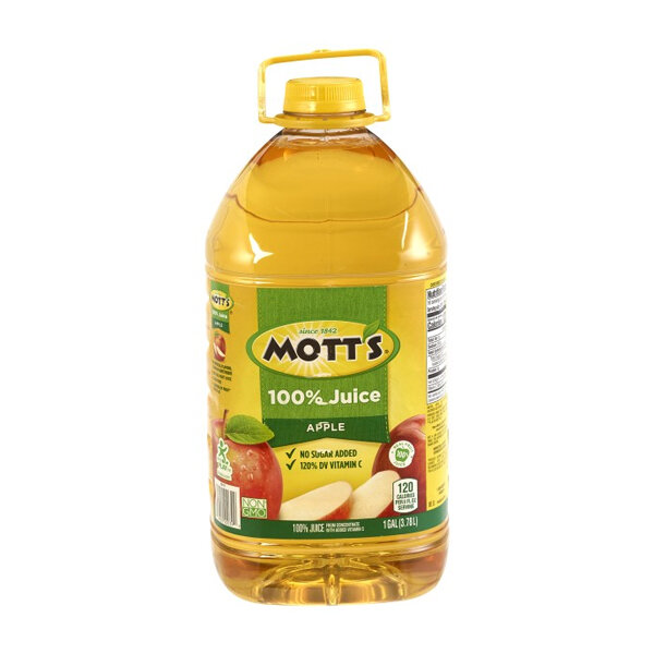 MOTT&#39;S 100% APPLE JUICE 4X1GAL