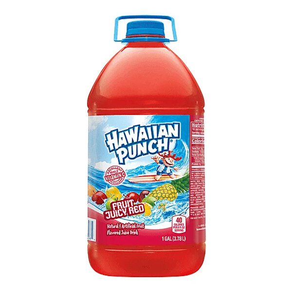HAWAIIAN PUNCH LIGHT FRUIT JUICY RED 4X1GAL