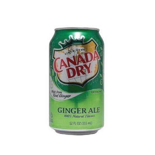 CANADA DRY GINGER ALE SODA CAN 24X12OZ