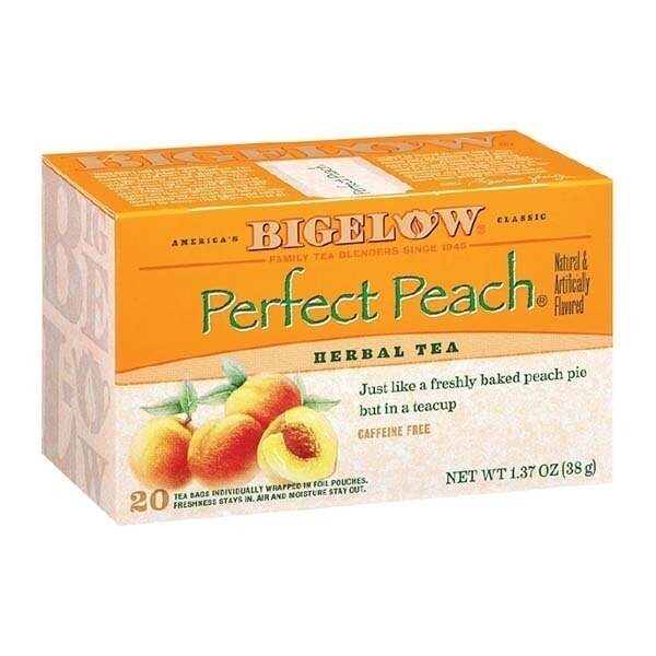 BIGELOW PERFECT PEACH HERBEL TEA 6X20CT