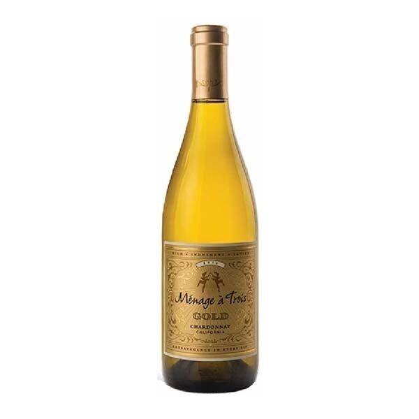 MENAGE-A-TROIS CHARDONNAY GOLD WHITE WINE 12X750ML