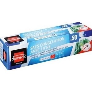 D-DOMEDIA SAC CONGELATION AVEC LIENS 3L 28X50CT (312689)