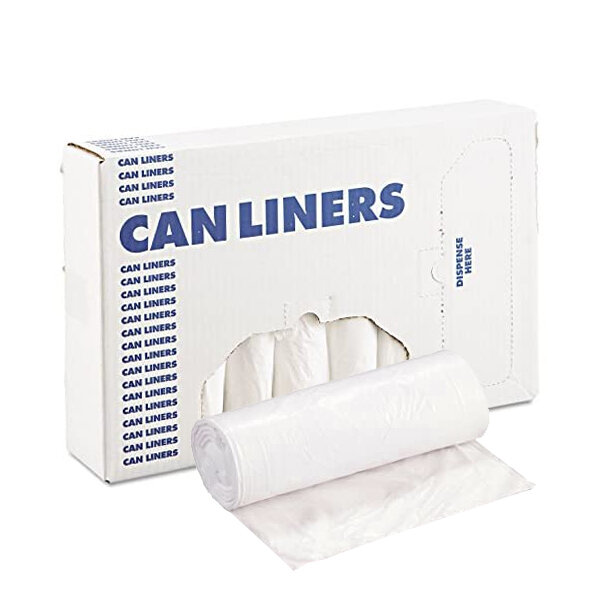 BOARDWALK CAN LINER LD 16GAL WHITE  500CT