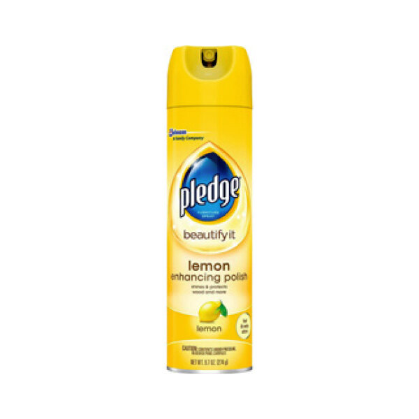 PLEDGE FURNITURE POLISH LEMON AEROSOL SPRAY 6X14.2OZ