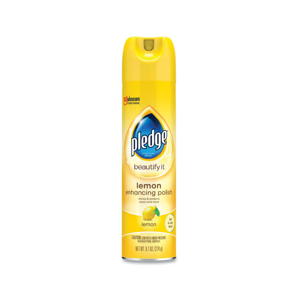 PLEDGE FURNITURE POLISH LEMON 6X9.7OZ