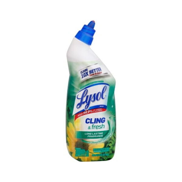 LYSOL TOILET BOWL CLEANER CLING &amp; FRESH FIRST RAIN SCENT 9X24OZ