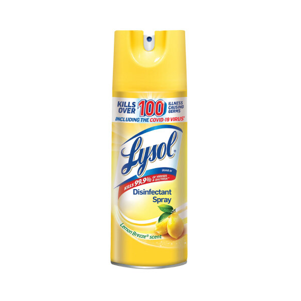LYSOL LEMON BREEZE DISINFECTANT SPRAY 12X12.5OZ
