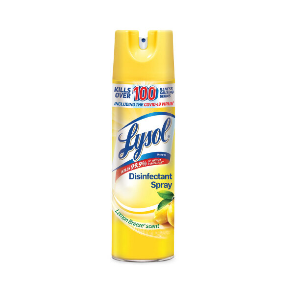 LYSOL DISINFECT SPRAY LEMON BREEZE SCENT 12X19OZ