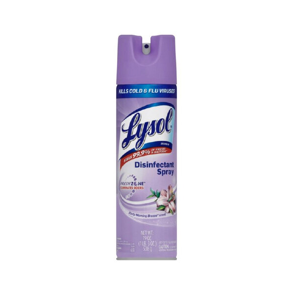 LYSOL DISINFECT SPRAY EARLY MORNING BREEZE SCENT 12X19OZ