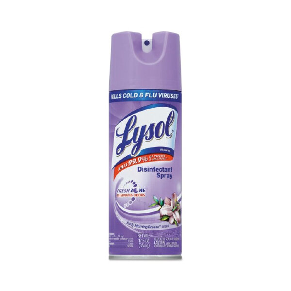 LYSOL DISINFECT SPRAY EARLY MORNING BREEZE SCENT 12X12.5OZ