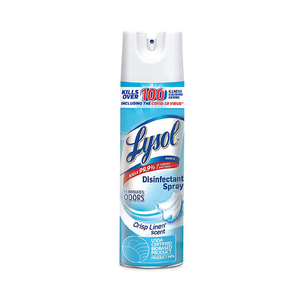 LYSOL DISINFECT SPRAY CRISP LINEN SCENT 12X19OZ