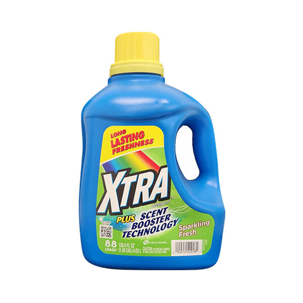 XTRA LIQUID LAUNDRY DETERGENT PLUS SCENT BOOSTER 4X136.4OZ