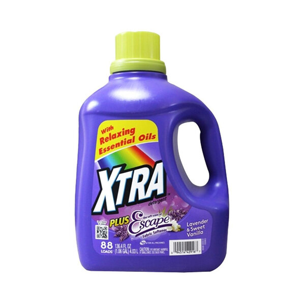 XTRA LIQUID LAUNDRY DETERGENT PLUS SCENT OF SCAPE 4X136.4OZ