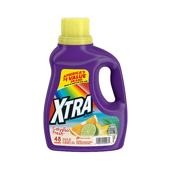 XTRA LIQUID LAUNDRY DETERGENT CALIPSO FRESH 6X57.6OZ