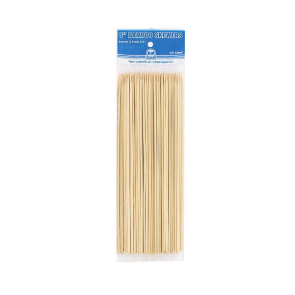 ROYAL BAMBOO 8&quot; SKEWER 16X100CT