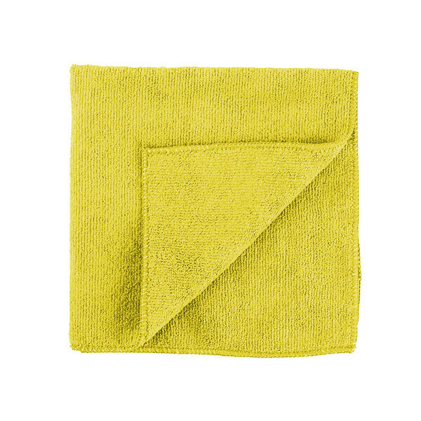 MICROFIBER REUSE UNS CLOTH 16&quot;X16&quot; 24X1CT YELLOW